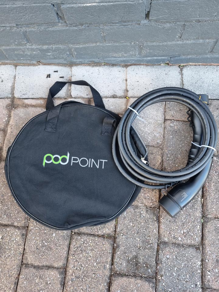 Pod Point 7kw Charge Lead and Carry Case by Probyn Electrical Ltd Bournemouth Poole Christchurch Dorset