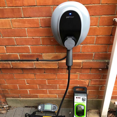 Podpoint Charger Installation by Probyn Electrical Ltd Bournemouth Poole Christchurch