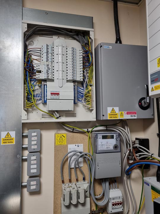 Close up of Electrical Inspection and Testing at Commercial Offices in Ringwood by Probyn Electrical Ltd