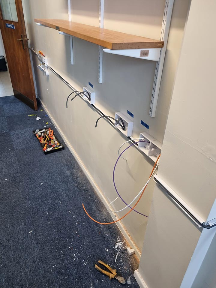 Installation of New Data Supplies to School in Bournemouth by Probyn Electrical Ltd Dorset