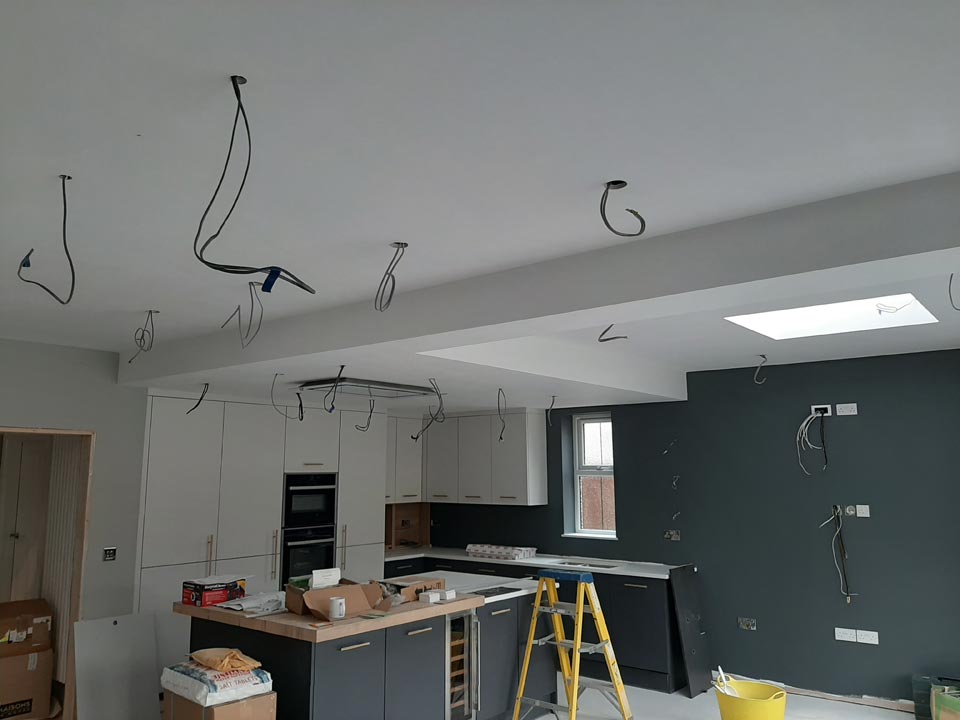Kitchen Extension Electrics by Probyn Electrical Ltd Bournemouth Poole Christchurch Dorset